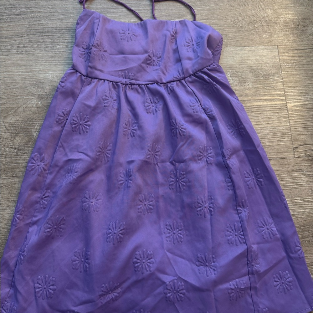 Lucy in the Sky Purple Floral Mini Dress